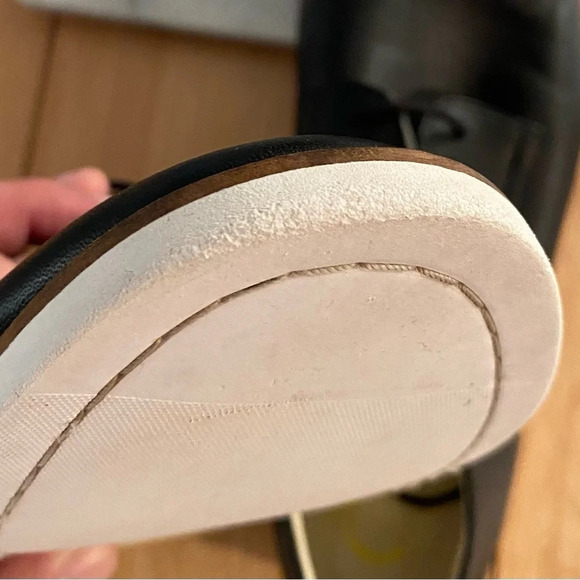 Men's Calvin Klein Aggussie Derby Oxfords Shoes Size 11 Black Leather - Picture 12 of 13